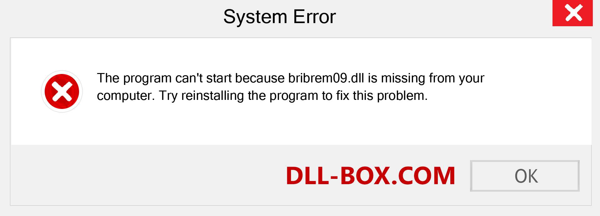  bribrem09.dll file is missing?. Download for Windows 7, 8, 10 - Fix  bribrem09 dll Missing Error on Windows, photos, images